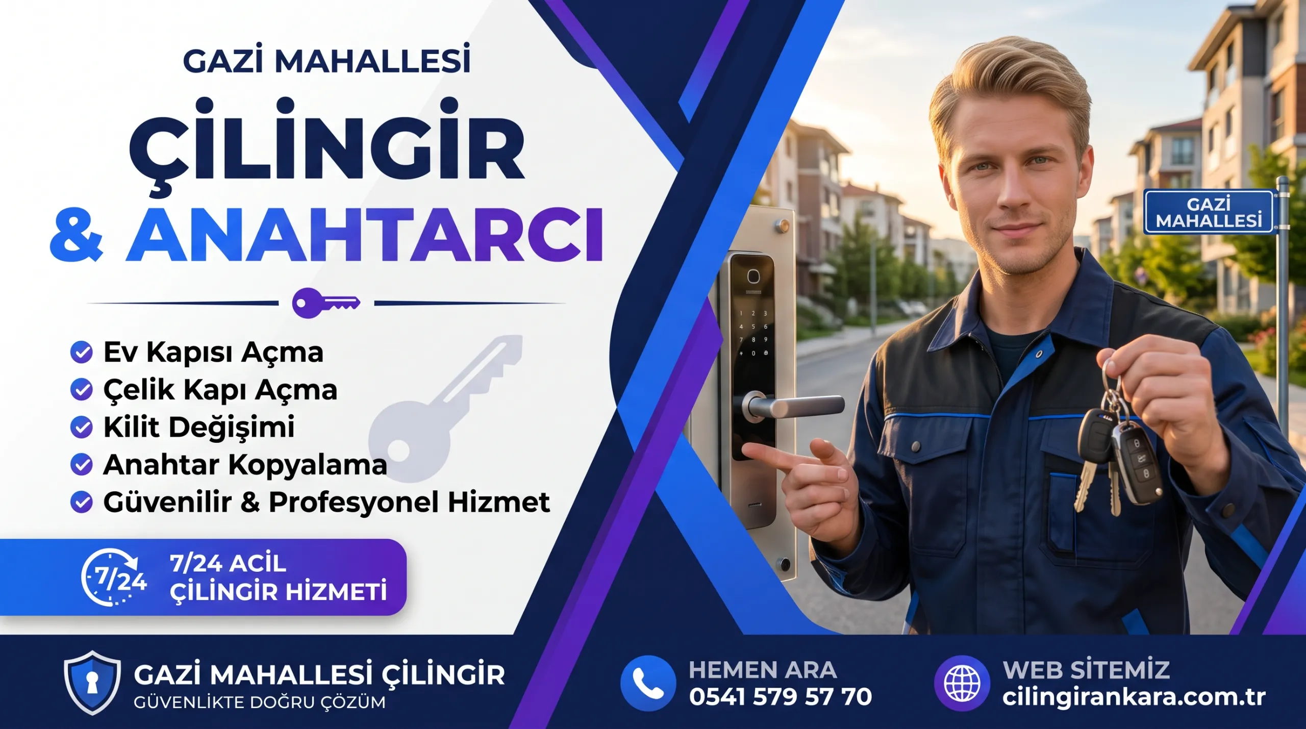 ankara gazi mahallesi çilingir