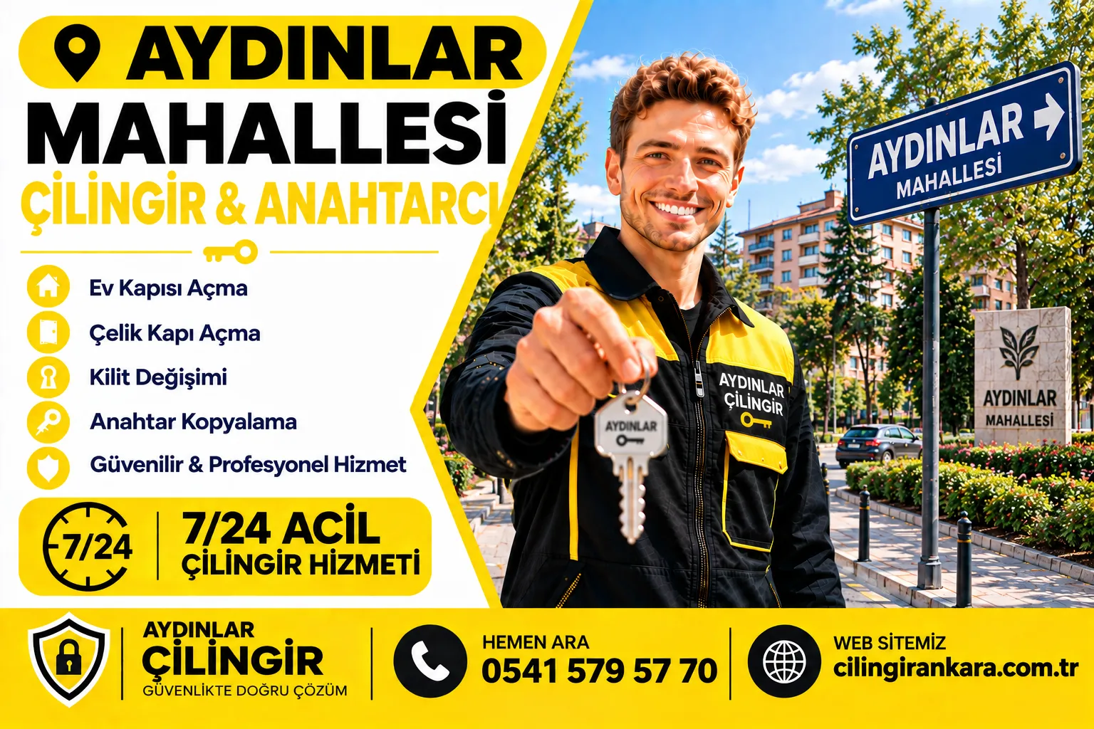 Ankara Aydınlar Mahallesi Çilingir